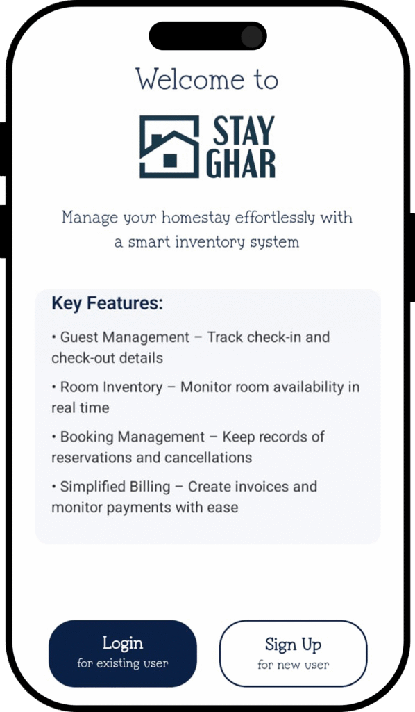 Low Cost Homestay Room Booking Management App _ StayGhar