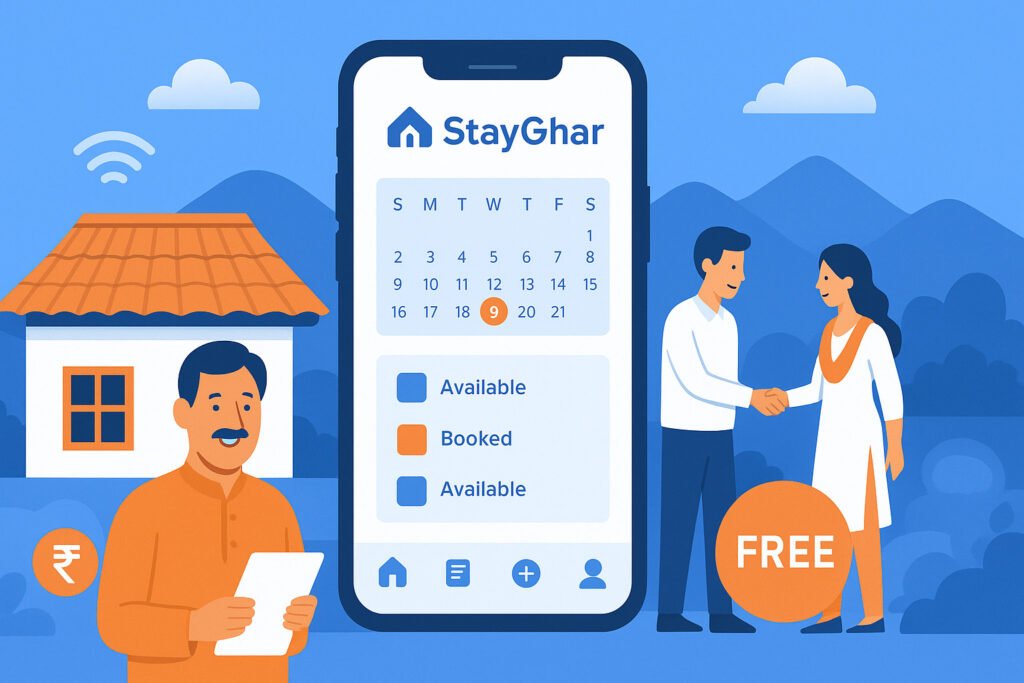 StayGhar Room Inventory Management - Illustration