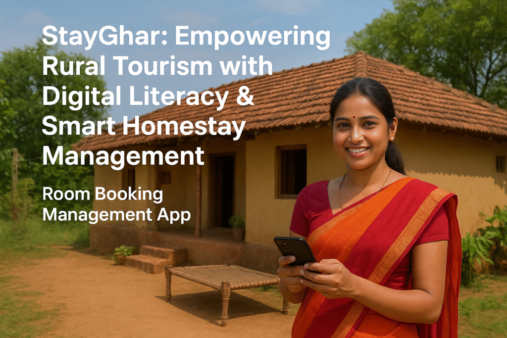 Empowered rural woman using StayGhar app