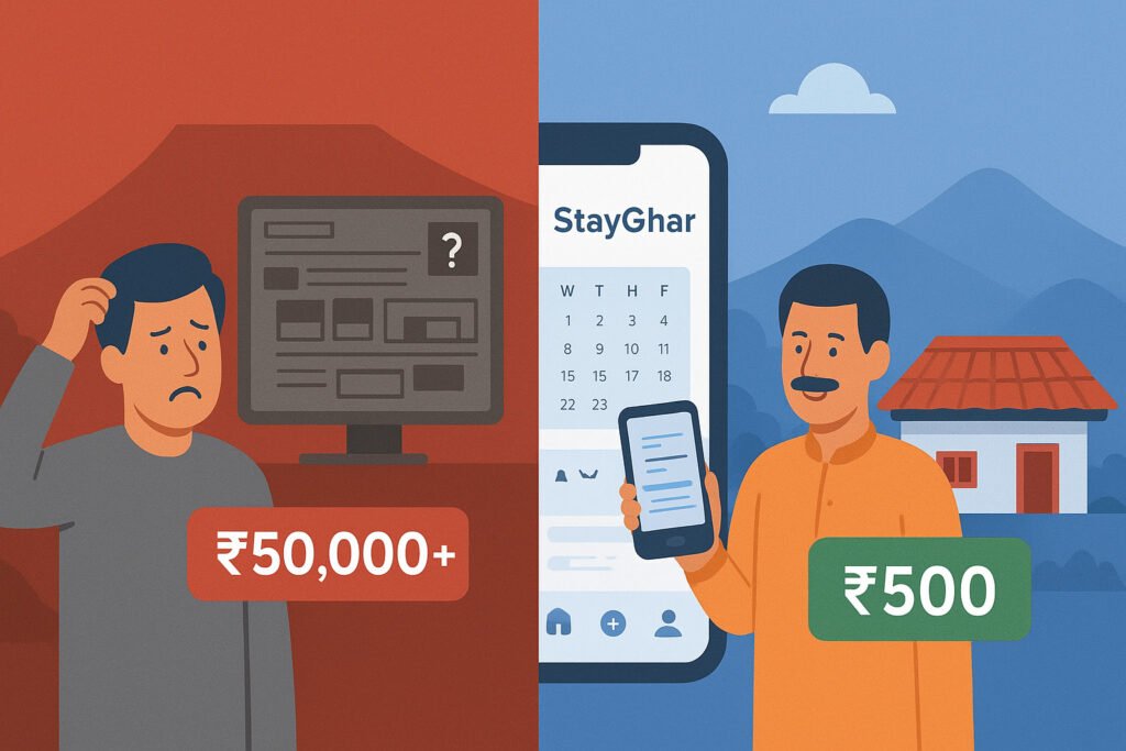 StayGhar cost in comparison to other popular services illustration