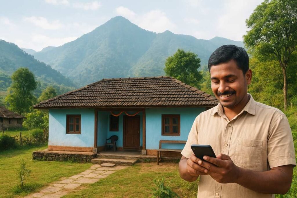 Homestay owner using StayGhar app to manage their homestays