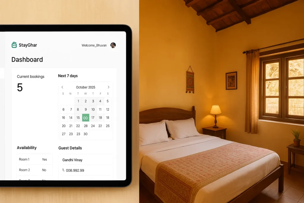 StayGhar Dashboard- Best Homestay Booking Management App